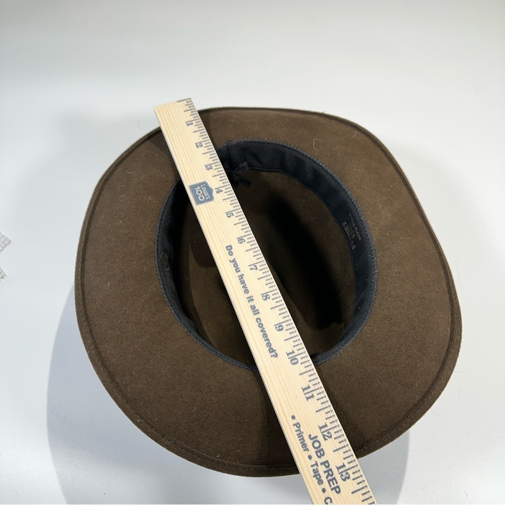 Outback Trading fedora wool felt hat Made in USA brown Large - Picture 13 of 13